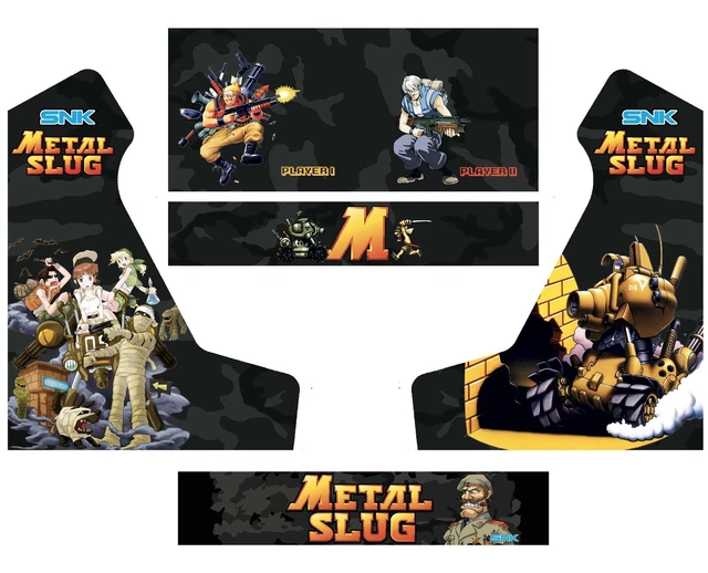 Metal Slug Modele 3 Stickers Pour Borne d'arcade Metal Slug Modele 3 Stickers Pour Borne d'arcade