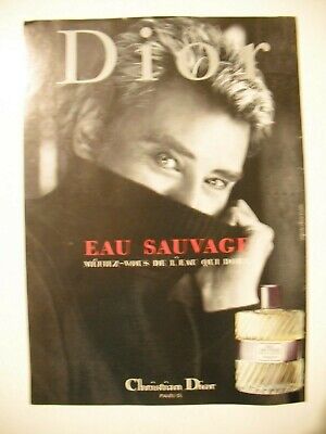 Publicité Papier Parfum "Eau Sauvage" de Christian Dior de 1987 