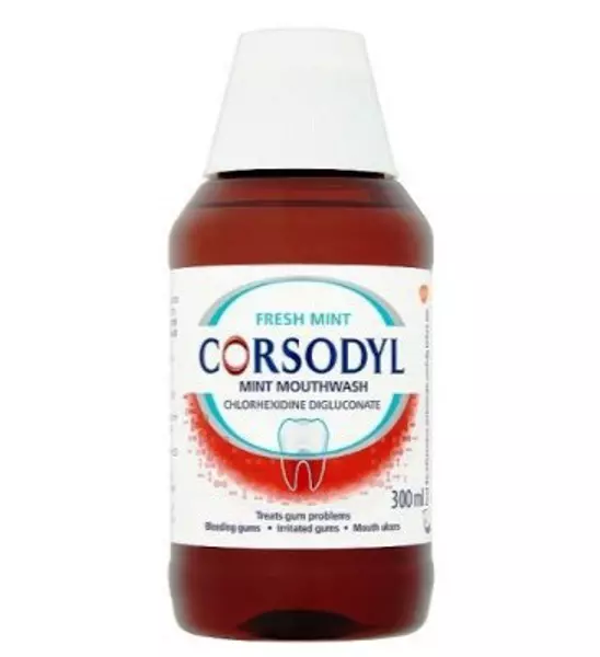 Corsodyl Treats Gum Problems Mint Mouthwash 300ml