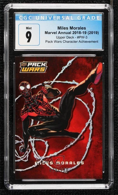 2018 Marvel Annual Pack Wars Character Achievements /100 Miles Morales CGC 9 i1f
