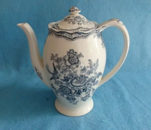 Crown Ducal, Bristol, blau, 1 Kaffeekanne, english ironstone, 1,5 Liter