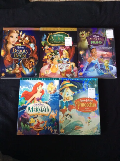 Beauty And Beast,Pinocchio,Princess And Frog,Alice In Wonderland,Little Mermaid