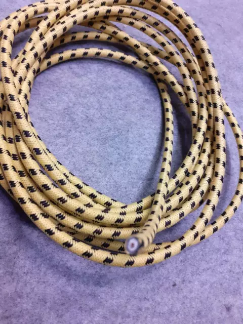 Ht Lead 7 Mm Copper Core Old Style Cotton Braided 1 Mtr