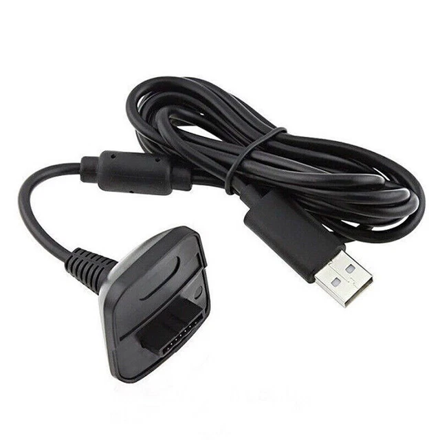 Câble de plomb de chargeur USB 1,8 m pour contrôleur sans fil Microsoft Xbox 360