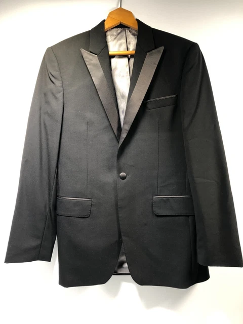 Giacca Smoking Uomo Moss Bros Lana 36R Pantaloni 32/31,5 F6