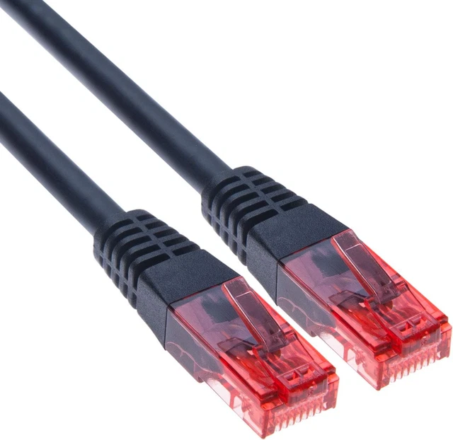 Câble Réseau CAT6a 20m Superflex - 10Gbit/s Blindé SFTP - Noir
