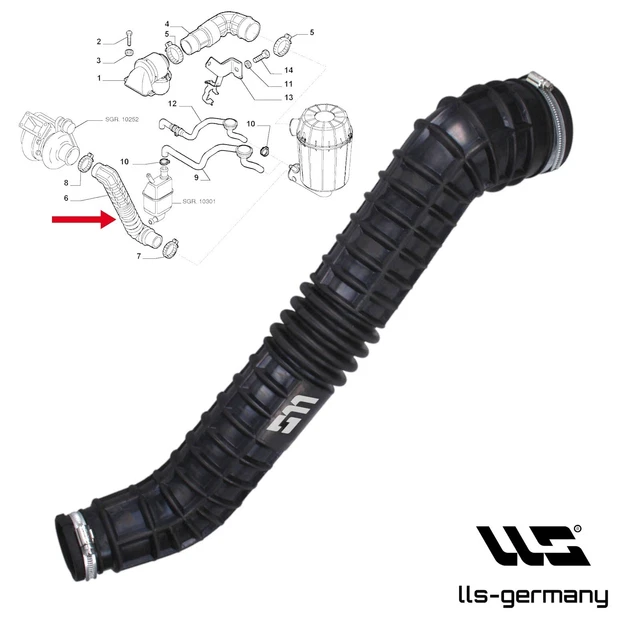 TUBO DI ASPIRAZIONE Originale Usato (TUBO ARIA) PER NISSAN PRIMERA 2 - Foto 9