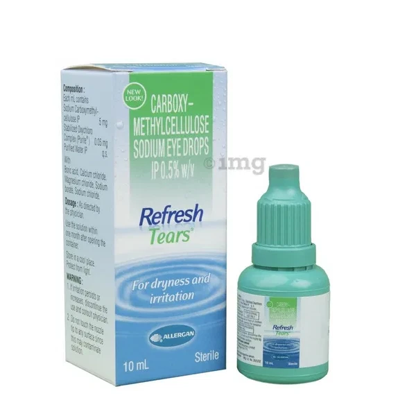 NEW REFRESH TEARS OFFICIALLY USA Lubricant Eye Drops Exp.2025 Clear