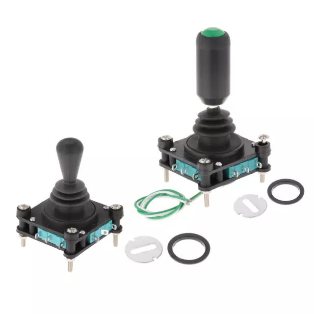 240V 5Amp 4NO 4NC Momentané 2.5mm Filetage de Fixation Joystick Commutateur 360