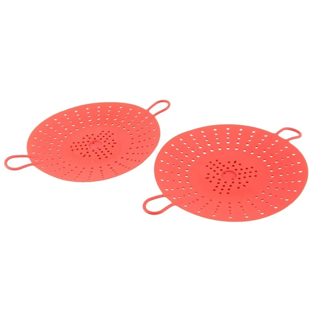 2 ud. vaporizador de silicona, vapor de verduras juego de cesta para ollas rápidas, Mik I9S1