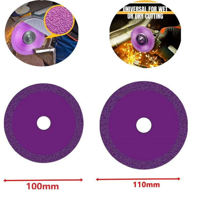 Disco de corte de diamante soldado 100% nuevo dic 110x10 mm porcelana
