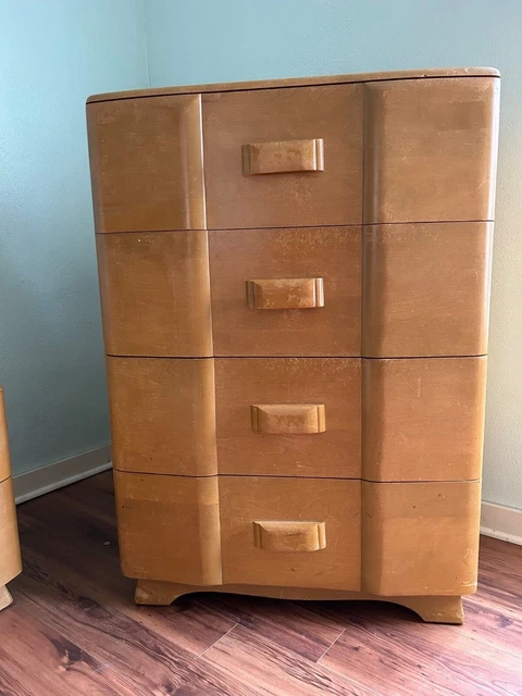 Vintage Mid Century Heywood Wakefield Four Drawer Dresser