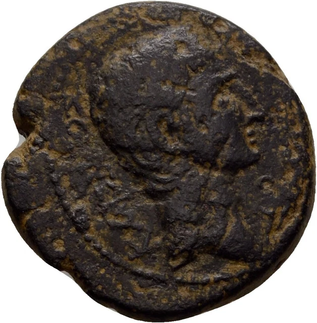 Macedonia Anfipoli Augusto Toro Bronzo 23 mm/6,8 g Originale #FER145