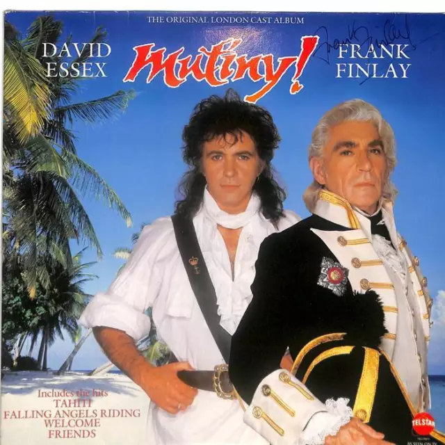 Original London Cast Of Mutiny Mutiny! Signed Gatefold LP Album 1985 Telstar EX-
