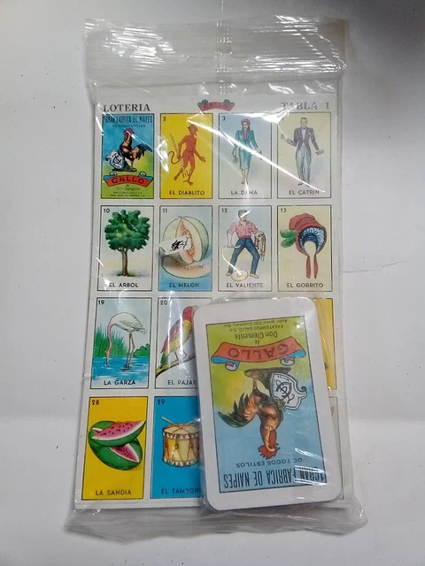 Don Clemente 21508TAB  Mexican Bingo Set ( LOTERIA ) - 10 Players