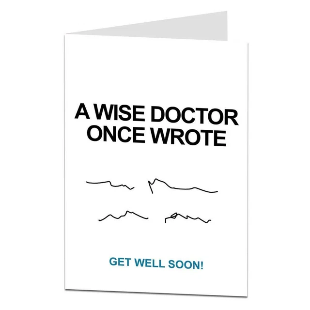 GET WELL SOON Card Funny After Your Operation Illness Hospital For Men 