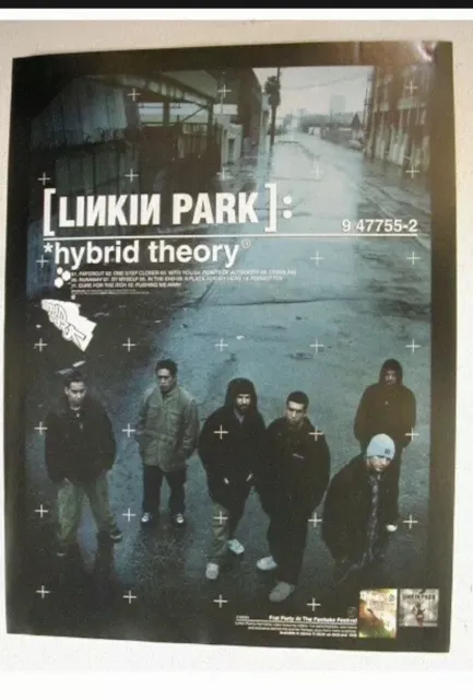 Linkin Park Promo Poster Poster Band Shot 18 X 24 Hybrid Theory Street Team Rare