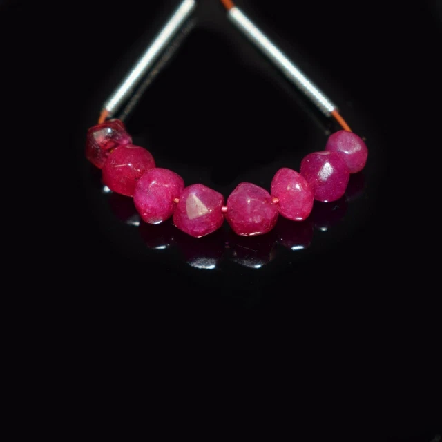 A++ Perles de pierres précieuses faites à la main en forme de rondelle à...