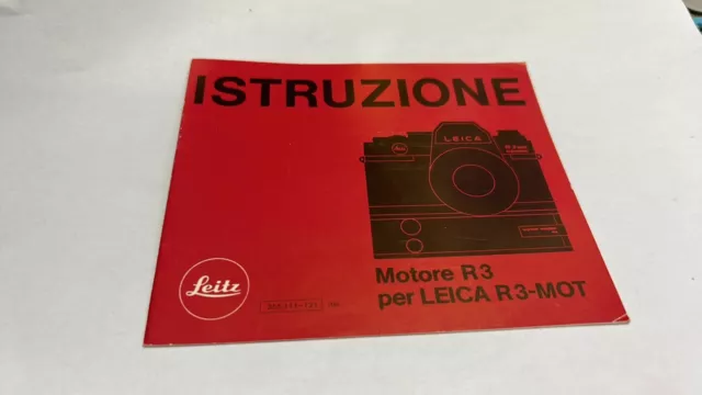 Manuale Istruzioni Leica Mot R3 Italiano