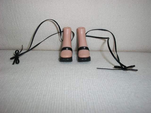 Bratz Holiday Katia Shoes Heels Black Wrap Calf Ties Lace Up Legs Gladiator Rare