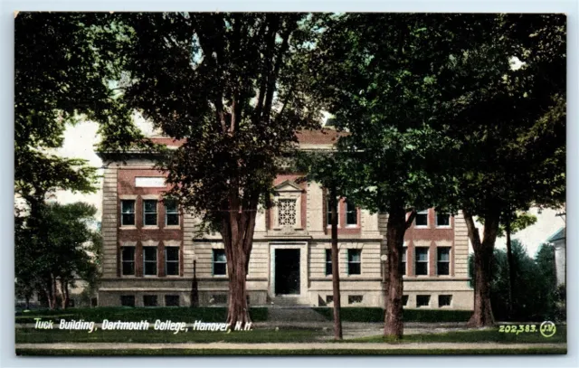 Postcard Tuck Building, Dartmouth College, Hanover NH I186