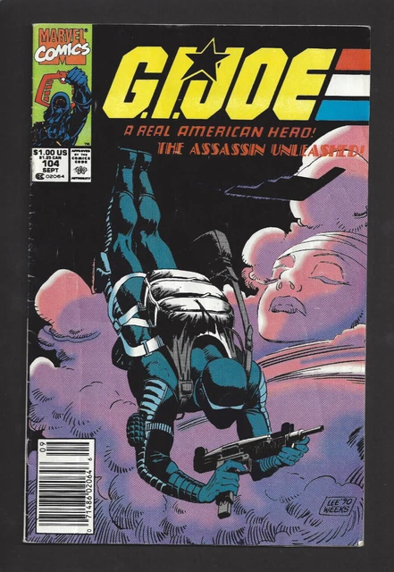 GI Joe A Real American Hero #104 *SCANS* Marvel comic 1990 Newstand 1st print
