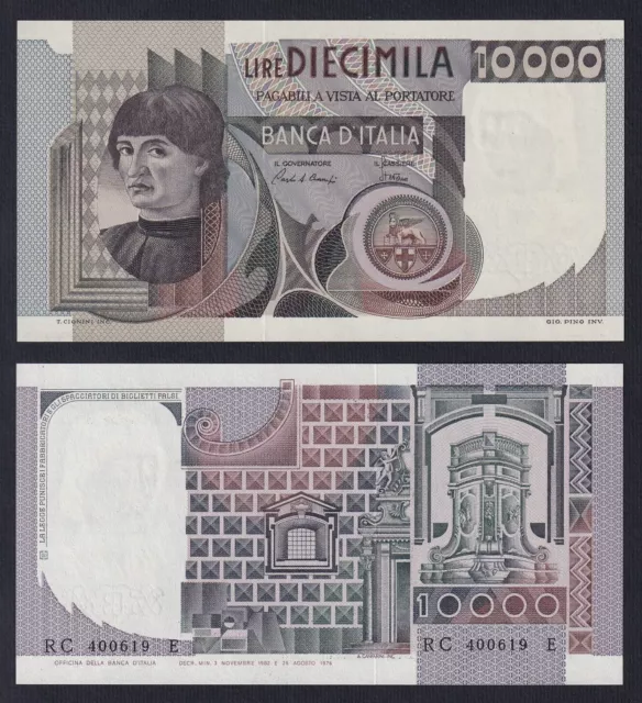 Italie 10000 Livres Del Châtaignier 1982 P 106b Fds / UNC A-01