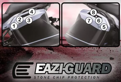 Eazi-Guard Kawasaki Ninja H2 SX Luggage Pannier Paint Protection Film 2018 > On