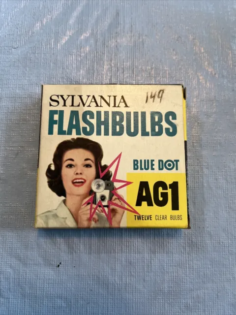 Sylvania Flashbulbs Blue Dot AG1  Full Box Of 12