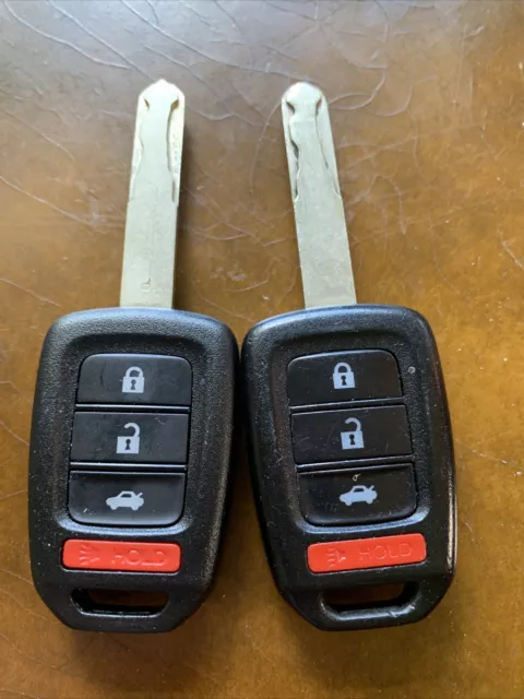 2 Honda Accord Civic Keyless Entry Remote 4 Button Key FOB MLBHLIK6-1T OEM.
