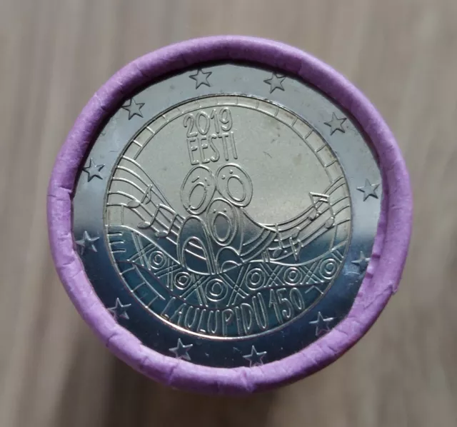 2 euro 1 roll Estonia Estland 2019 Song Festival