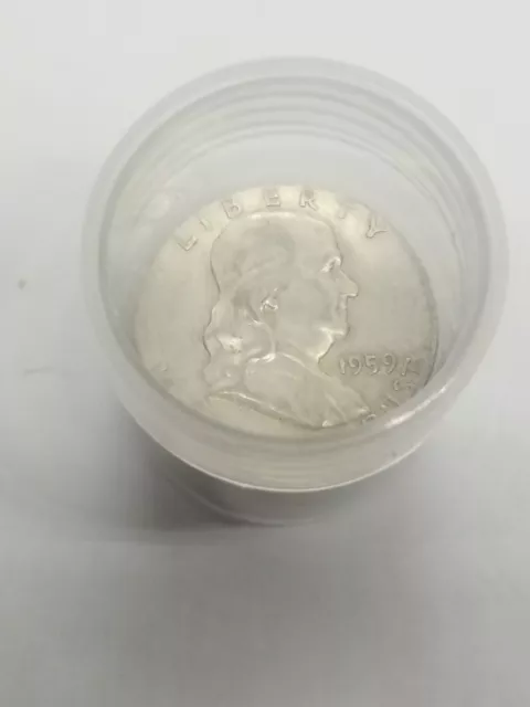 Silver Ben Franklin Half Dollar 1/2 Roll 10 Coins 90% 1948-1963 $5 Face Value 2