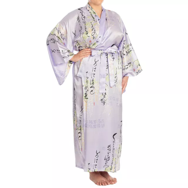 Silk Life Poem Long Lilac Yukata XL