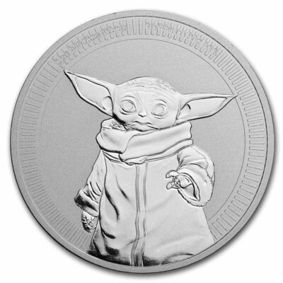 2021 the mandalorian chibi grogu 1 oz proof silver coin
