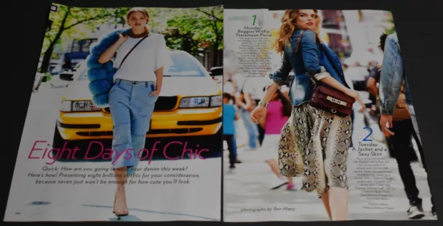 2011 Print Ad Sexy Heels Long Legs Fashion Lady Blonde 8 days of Chic Skirt art