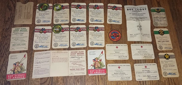 1940s 1950s BOY SCOUTS of AMERICA Membership Card Patch Lot BSA Philmont Ranch 1940s 1950s BOY SCOUTS of AMERICA Membership Card Patch Lot BSA Philmont Ranch