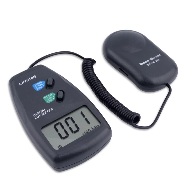 0 - 50000 Lux Misuratore di Luce Digitale Luxmetro 3 Range LX-1010B Misuratore di Illuminazione