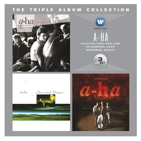 A-Ha Triple Album Collection 3-CD NEW SEALED Hunting High And Low/Scoundrel Days