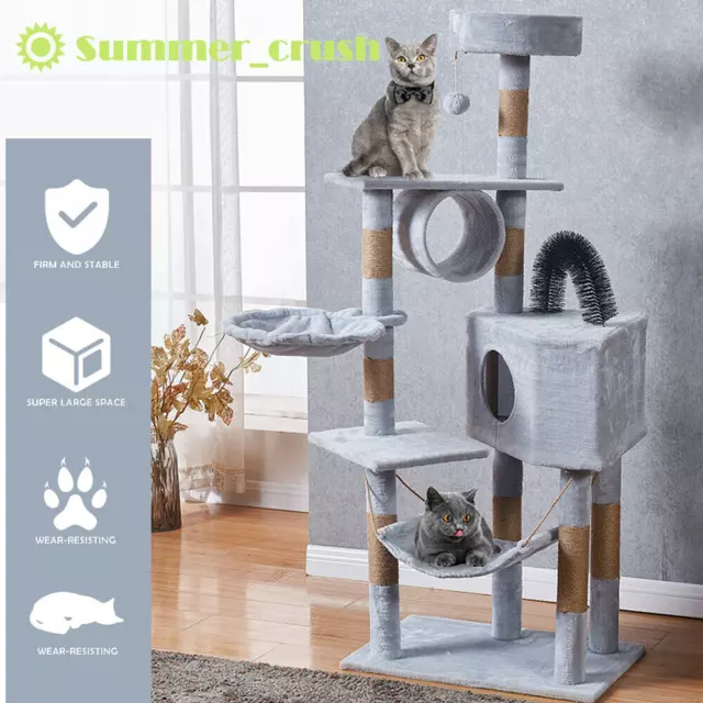 Cat Scratching Post Large Tree Tower Post Kitten Condo Activity Centre Climbing
