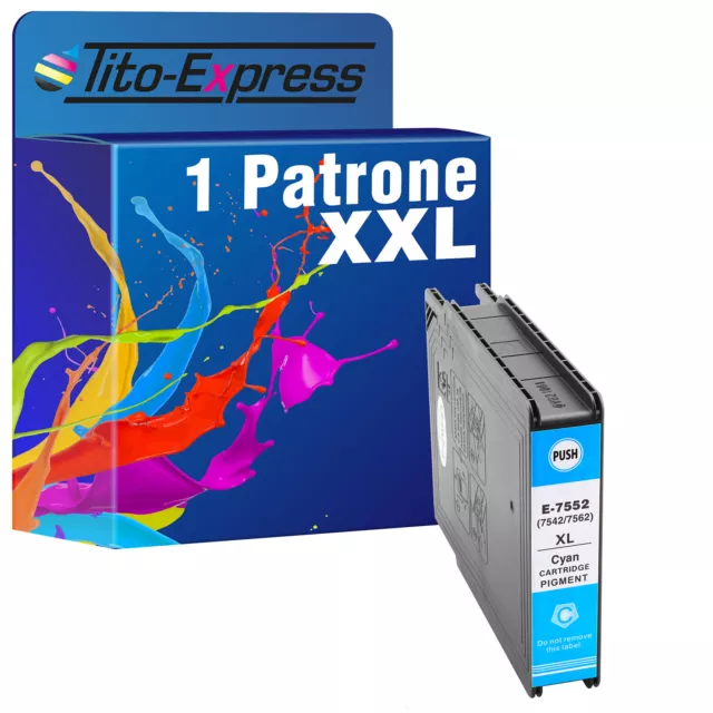 Patrone Cyan TE7552 für Epson WorkForce Pro WF-8510DWF WF-8590D3TWF WF-8590DTWF