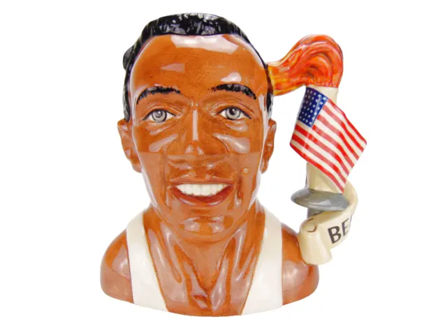 Royal Doulton Jesse Owens D7019 Large Ceramic Character Toby Jug *2nds*