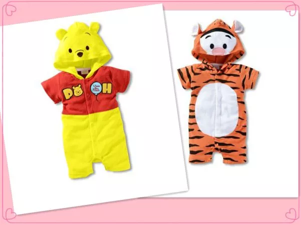 Baby Boys Girls Short Sleeves Animal Costume Romper One Piece Outfit Size 00,0,1
