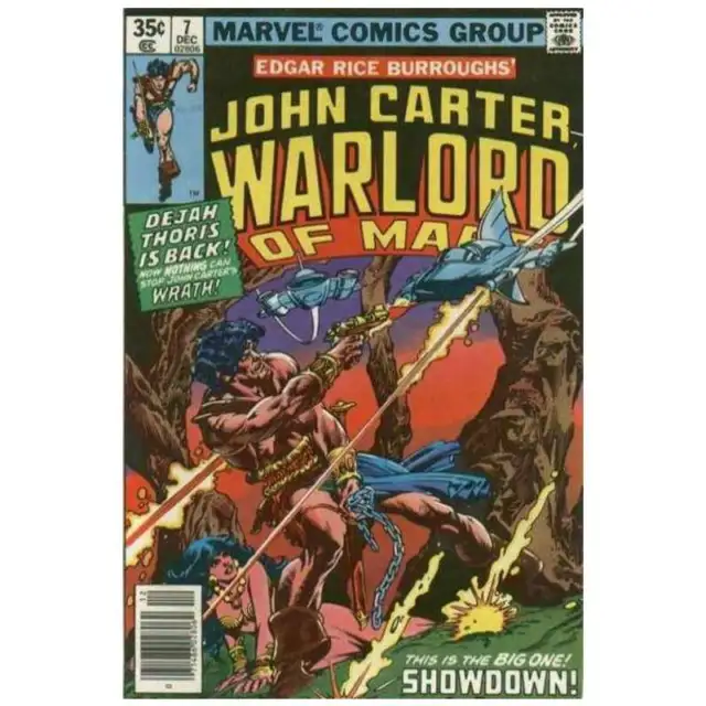 John Carter: Warlord of Mars (1977 series) #7 in VF + cond. Marvel comics [k~