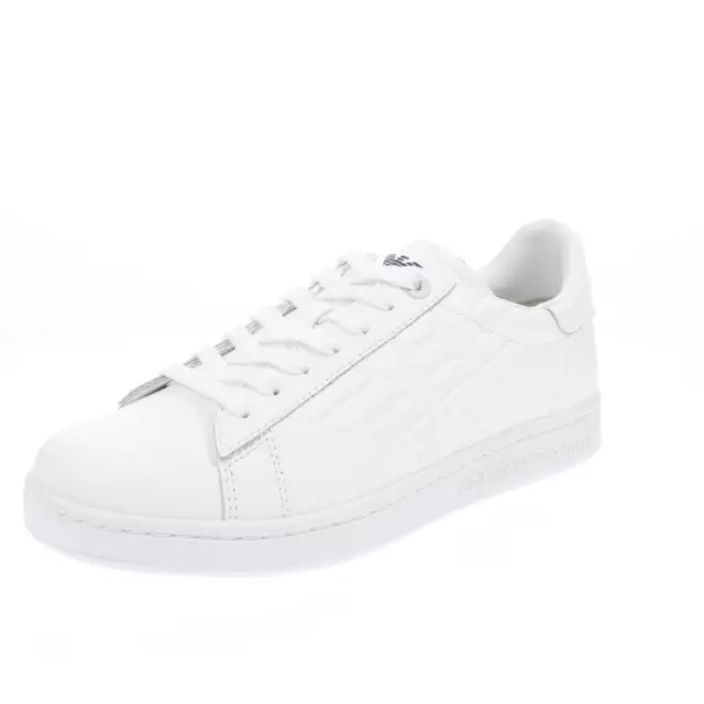 Ea7 Emporio Armani Sneaker Action Leather Bianco - Uomo Scarpe Sneakers Casual