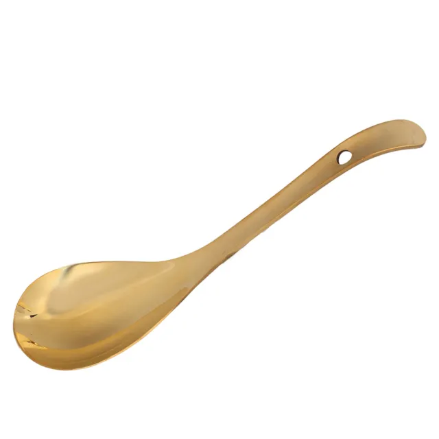 (8.7inch) Serving Spoon Thickened Brass Gold Soup Spoons Heavy Duty