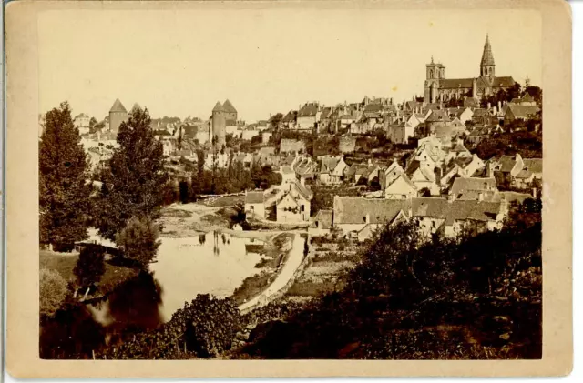 France, Semur-en-Auxois, Panorama  Vintage albumen print Tirage albuminé  10