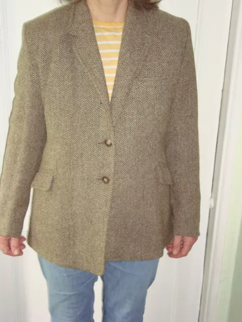 Ladies Jacatex Herringbone Tweed Hacking Riding Jacket