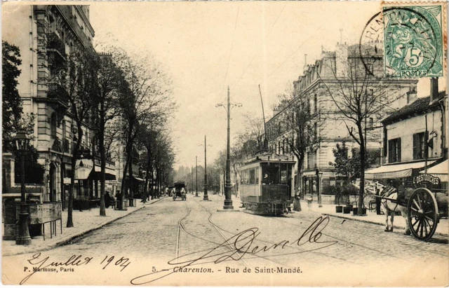 CPA AK Charenton Rue de Saint-Mande FRANCE (1282271)