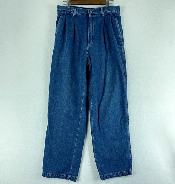 CHAPS RALPH LAUREN Mens Jeans Blue Size 33x32 Relaxed Straight