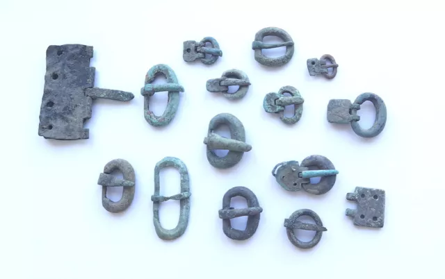 Ancient bronze Roman buckles 2-4 centuries